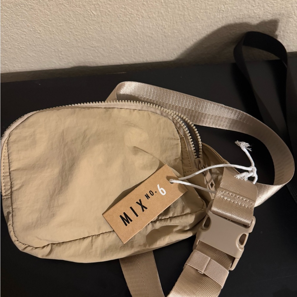 NWT Mix No. 6 Tan Belt Bag Minimalist Design
